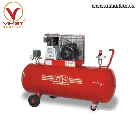 Máy nén khí piston truyền động dây đai GIS GS25/200/500/CAR/T