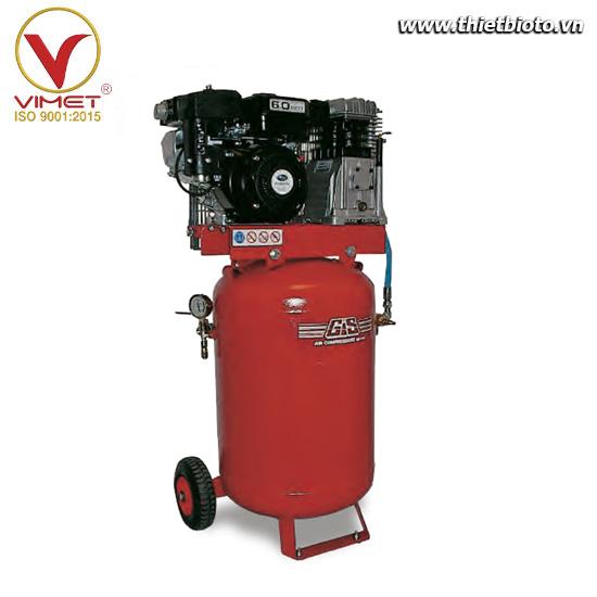 Máy nén khí piston truyền động động cơ xăng GIS GS35/100/VER/B/MOTO