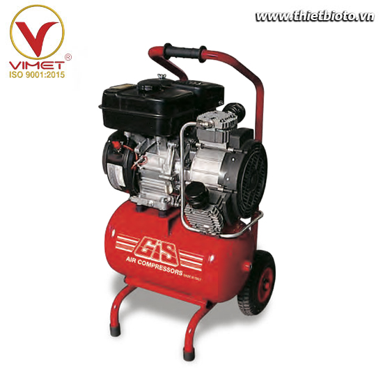 Máy nén khí piston truyền động động cơ xăng GIS TOP250/20V/MOTO