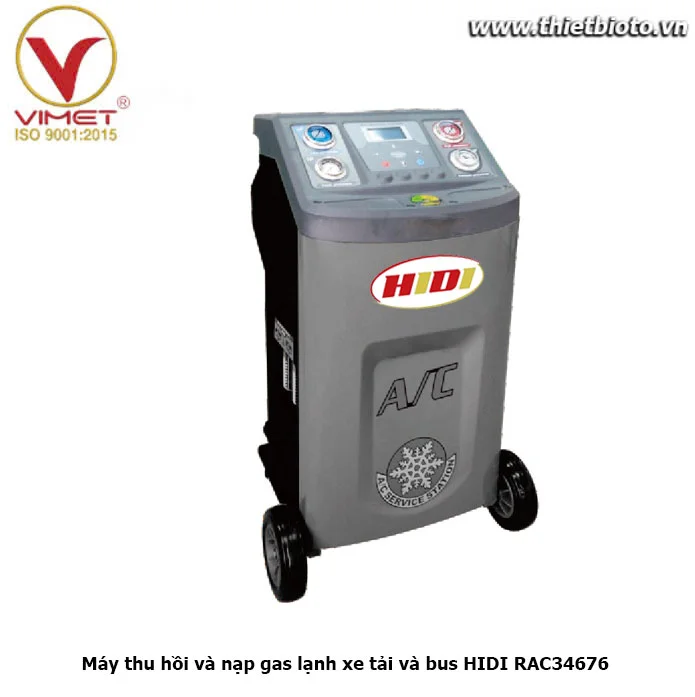 Máy thu hồi và nạp gas lạnh xe tải và bus  RAC34676 - HIDI