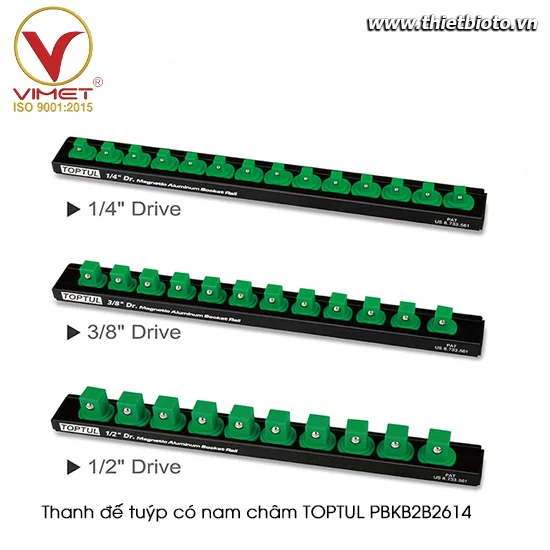 Thanh đế tuýp có nam châm TOPTUL PBKB2B2614
