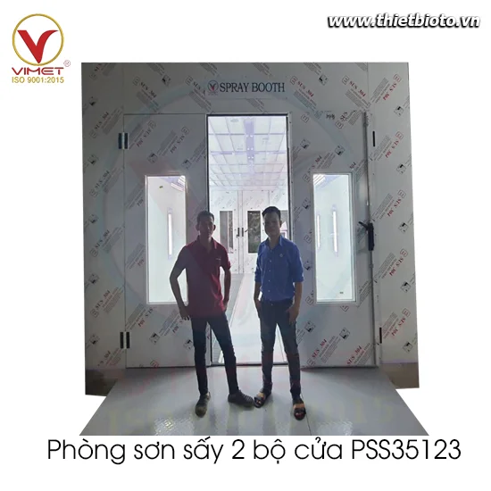 Phòng sơn sấy diesel 2 bộ cửa vào và ra