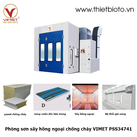 Phòng sơn sấy hồng ngoại chống cháy VIMET PSS34741