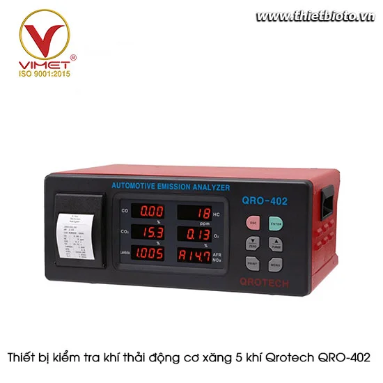 Thiết bị kiểm tra khí thải động cơ xăng 5 khí Qrotech QRO-402
