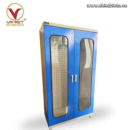 Tủ đựng đồ nghề 2 cánh 3 bảng treo đồ QT-HC09