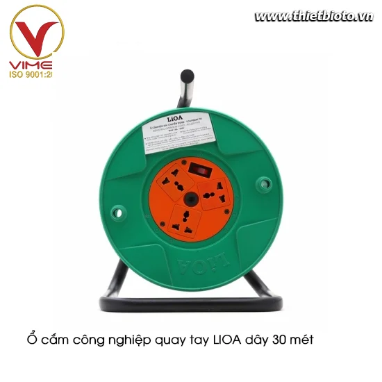 Ổ cắm công nghiệp quay tay LIOA dây 30 mét