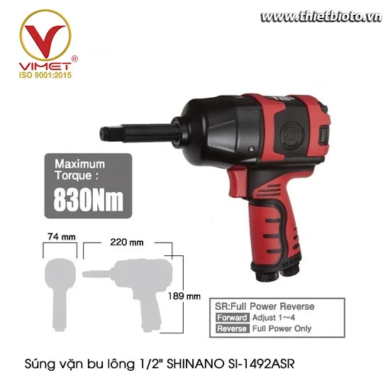 Súng vặn bu lông 1/2" SHINANO SI-1492ASR