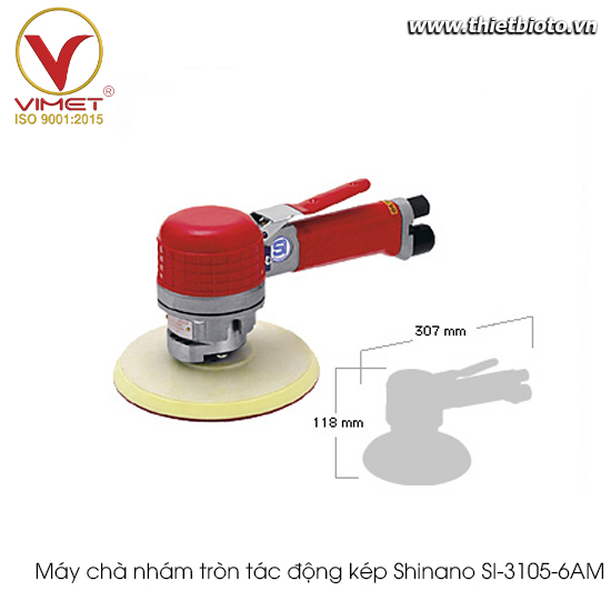 Máy chà nhám tròn tác động kép Shinano SI-3105-6AM