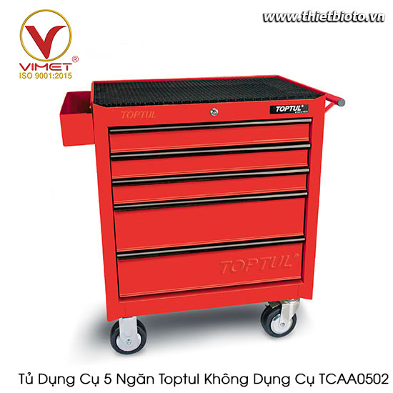 Tủ dụng cụ 5 ngăn Toptul không có đồ nghề TCAA0502