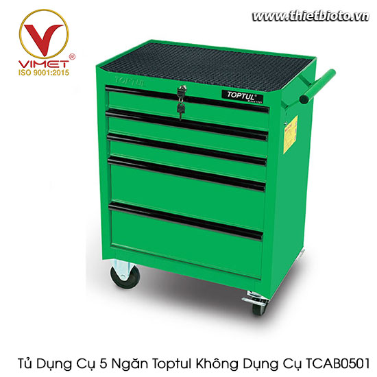 Tủ dụng cụ 5 ngăn Toptul không có đồ nghề TCAB0501