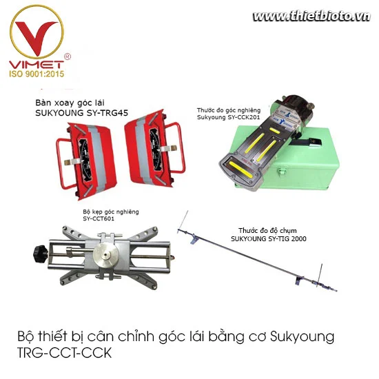 Bộ thiết bị cân chỉnh góc lái bằng cơ Sukyoung TRG-CCT-CCK