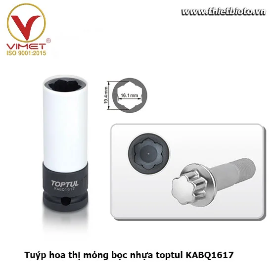 Đầu tuýp 1/2" cho Mercedes Benz Toptul KABQ1617