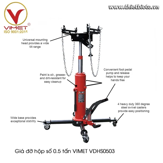 Giá đỡ hộp số 0.5 tấn VIMET VDHS0503