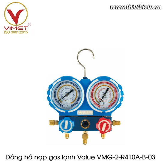 Đồng hồ nạp gas lạnh Value VMG-2-R410A-B-03