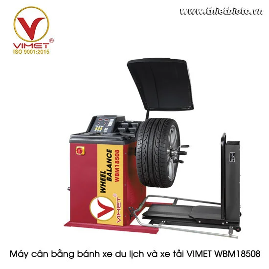Máy cân bằng bánh xe du lịch và xe tải full option VIMET WBM18508