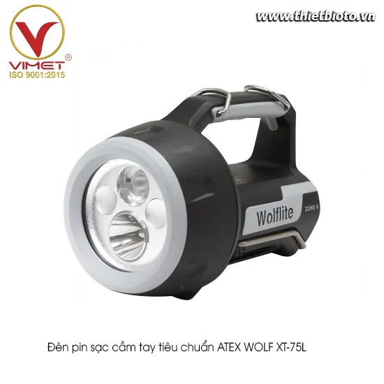Đèn pin sạc cầm tay tiêu chuẩn ATEX WOLF XT-75L