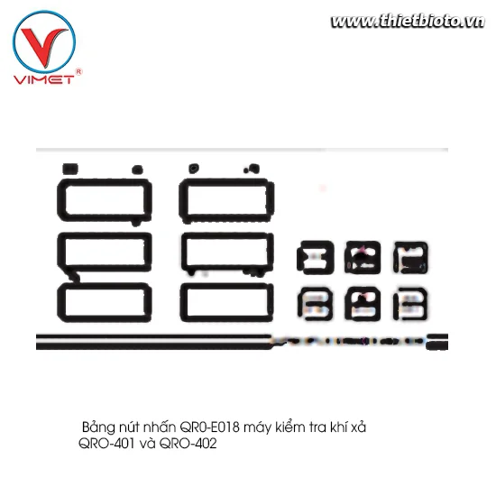 Bảng nút nhấn máy kiểm tra khí xả QRO-401 và QRO-402