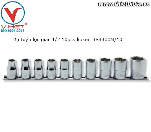 Bộ tuýp lục giác 1/2 10pcs koken RS4400M/10