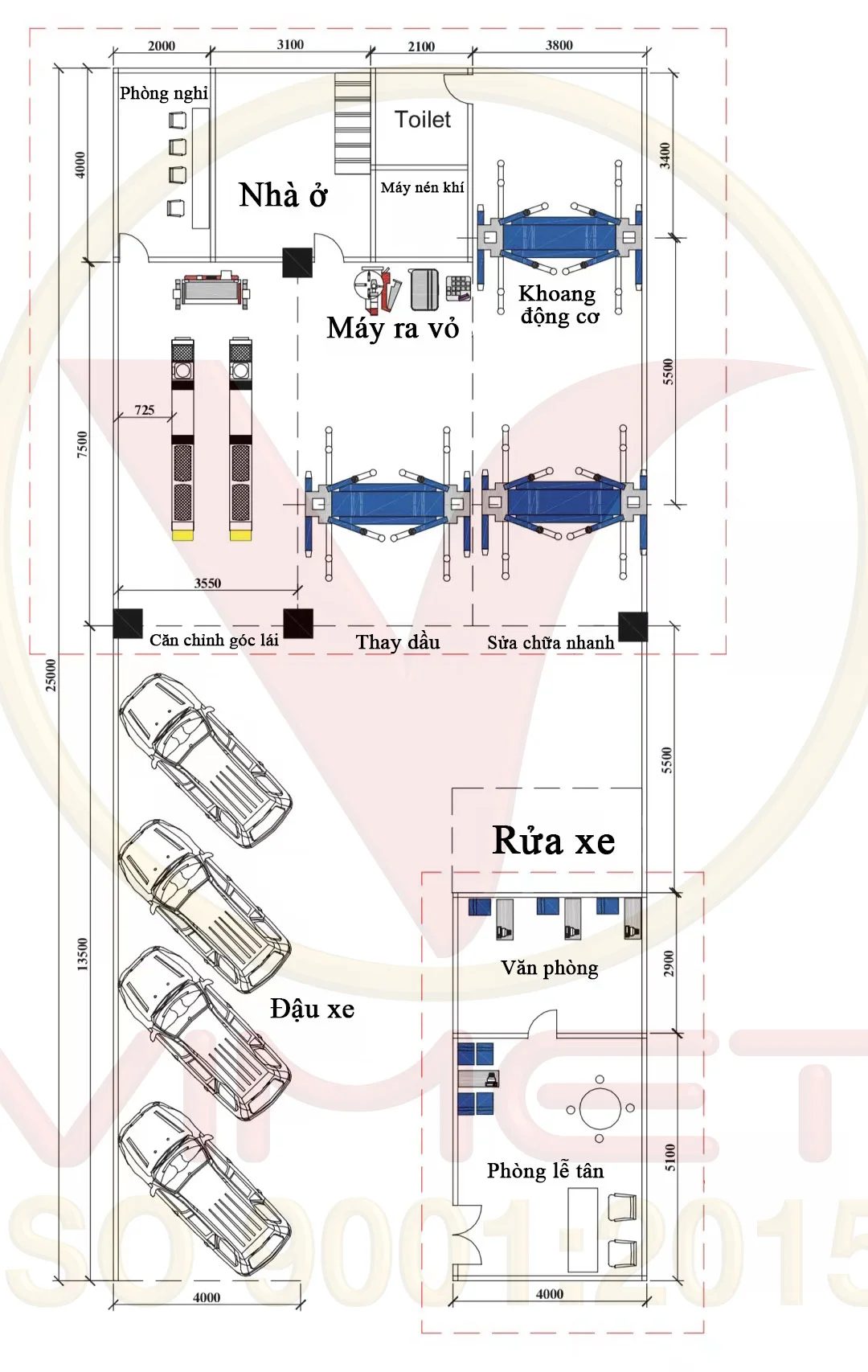 bản vẽ xưởng cơ bản