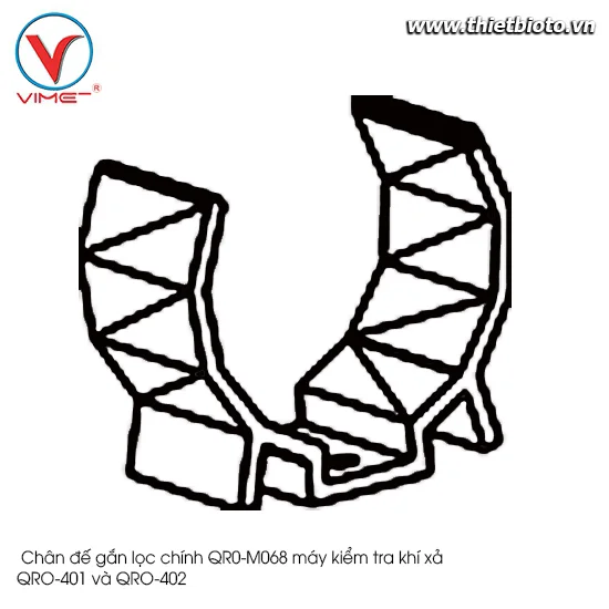 Chân đế gắn lọc chính máy kiểm tra khí xả QRO-401 và QRO-402