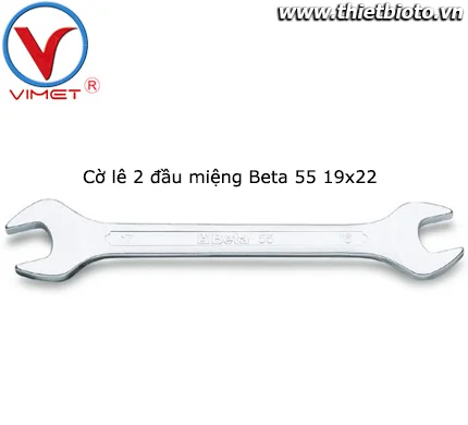 Cờ lê 2 đầu miệng Beta 55 19x22