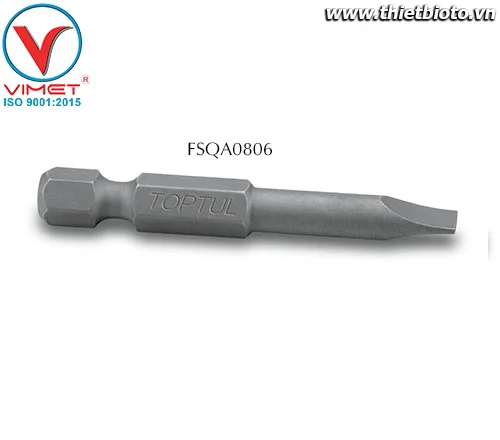 Đầu mũi vít dẹt 1/4" Toptul FSQA0806