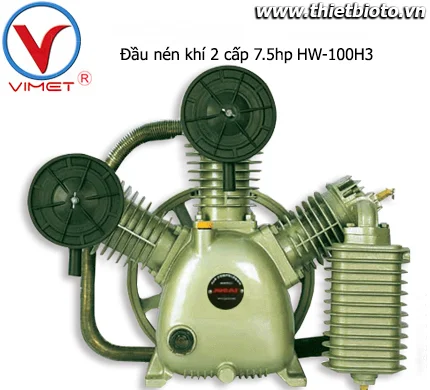 Đầu máy nén khí 2 cấp 7,5hp 10 HP