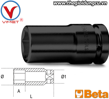 Đầu tuýp Beta 729 LS22