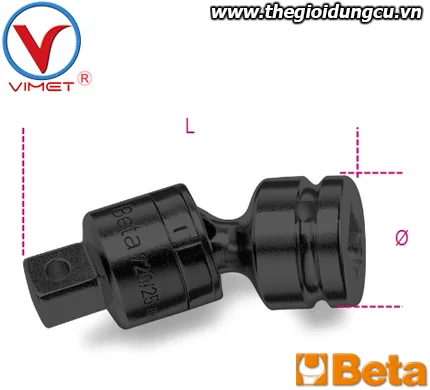 Đầu lắc léo 3/8" Beta 710 /25