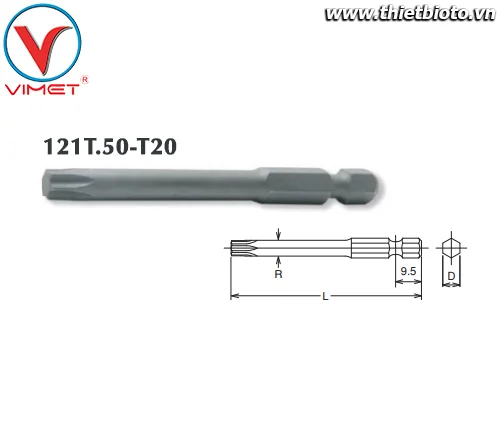 Đầu tuýp lục giác T20 Koken 121T.50-T20