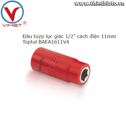 Đầu tuýp lục giác 1/2" cách điện Toptul BAEA1611V4
