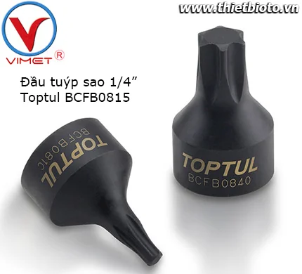 Đầu tuýp sao 1/4" Toptul BCFB0815