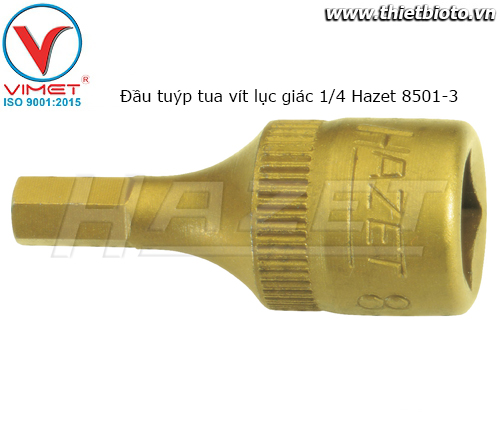 Đầu tuýp tua vít lục giác 1/4 Hazet 8501-3