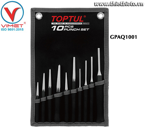 Bộ đột đục 10 món Toptul GPAQ1001