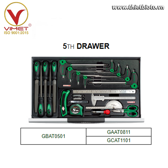Tủ đồ nghề 7 ngăn Toptul 227 PCS TOPTUL GCAJ0012 - ảnh thực tế 5
