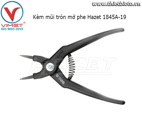 Kềm mũi tròn mở phe Hazet 1845A-19