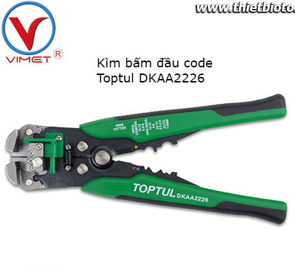 Kìm tuốt vỏ dây điện Toptul DKAA2226