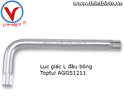 Lục giác L đầu bông Toptul AGGS1211