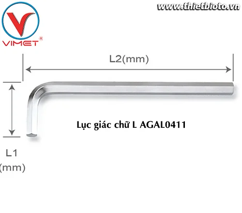Lục giác chữ L (dài) 4mm TOPTUL AGAL0411