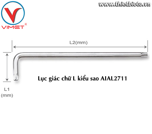 Lục giác L sao (dài) T27 TOPTUL AIAL2711