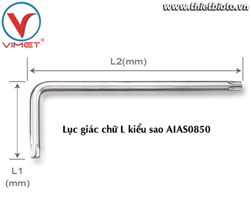 Lục giác L sao (ngắn) T8 TOPTUL AIAS0850