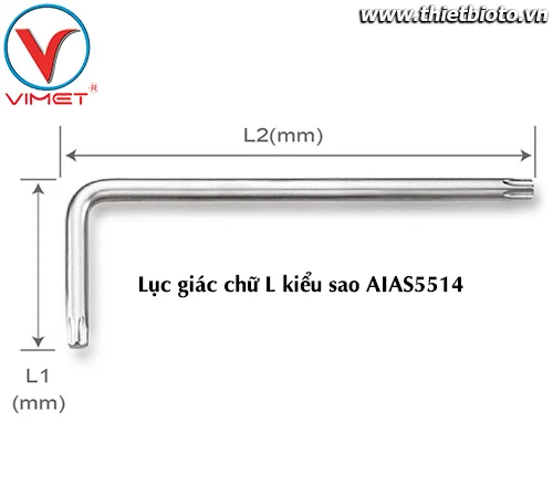 Lục giác L sao (ngắn) T55 TOPTUL AIAS5514