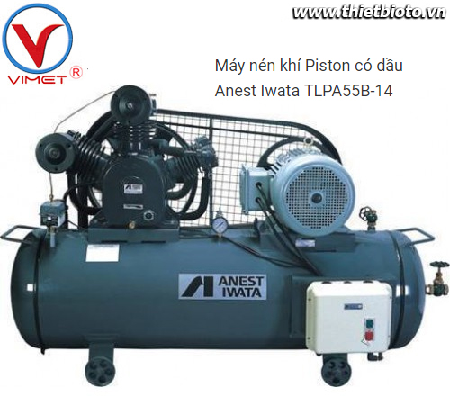 Máy nén khí Piston Anest Iwata TLPA55B-14