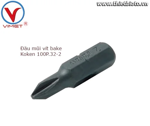Đầu mũi vít bake PH2 Koken 100P.32-2