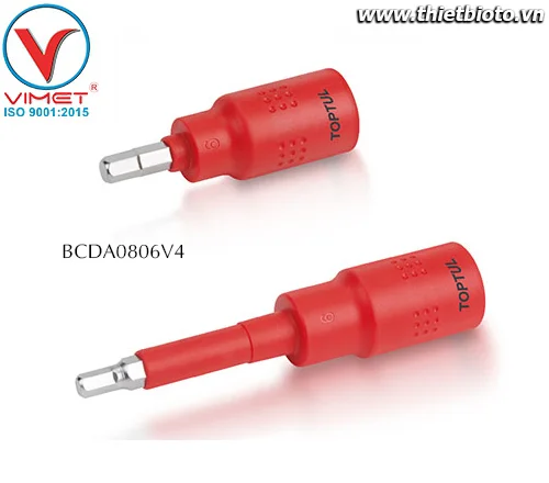 Mũi vít lục giác 1/4" cách điện Toptul BCDA0806V4