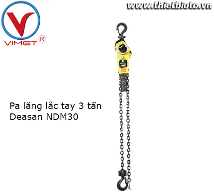 Pa lăng lắc tay 3 tấn Deasan NDM30