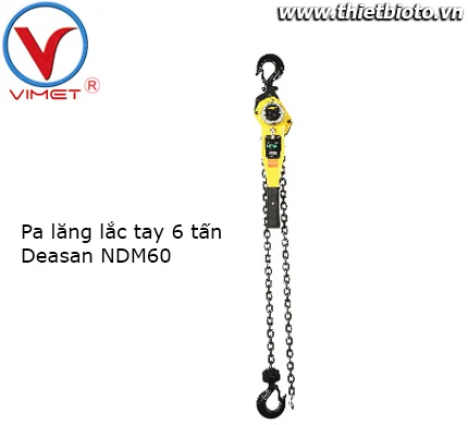 Pa lăng lắc tay 6 tấn Deasan NDM60