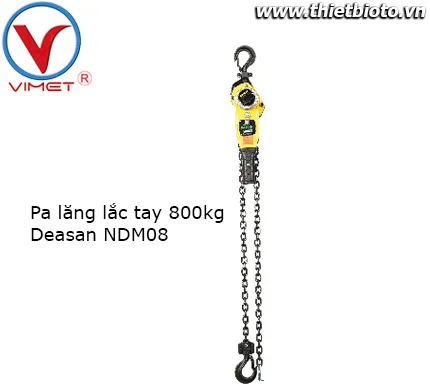 Pa lăng lắc tay 800kg Deasan NDM08