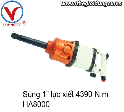 Súng 1" lực xiết 4390 N.m HIDI HA8000