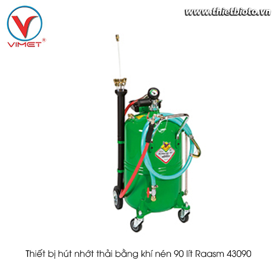 Thiết bị hút nhớt thải bằng khí nén 90 lít Raasm 43090